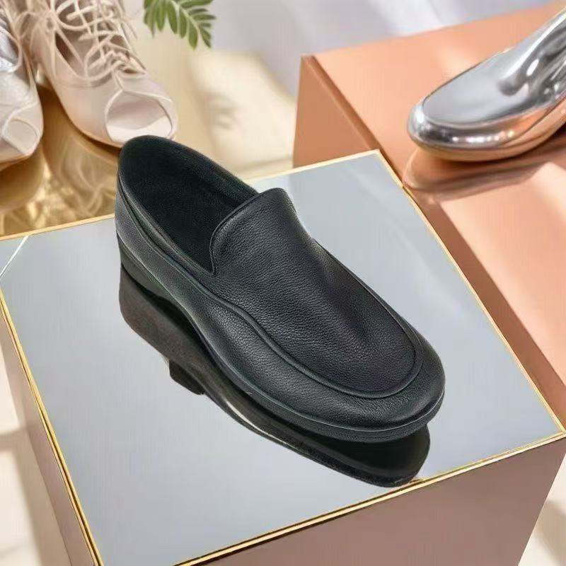 Fashion High Quality Men Casual Leather Outdoor Boat Shoes Business Breathable Walking Antiskid Loafers Flat Designer Minimalist Shoes