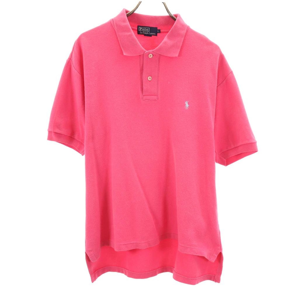 Polo by Ralph Lauren Short Sleeve Polo Shirt L Pink Fawn Men's Used
