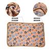 Lovely Pet Small Large Warm Paw Print Dog Puppy Cat Fleece Soft Blanket Beds Mat for Small Medium Large Dogs Mat