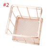 1pcs Rose Gold Hollow Metal Pen Holder Case Organizer Office Desk Stationery Decor
