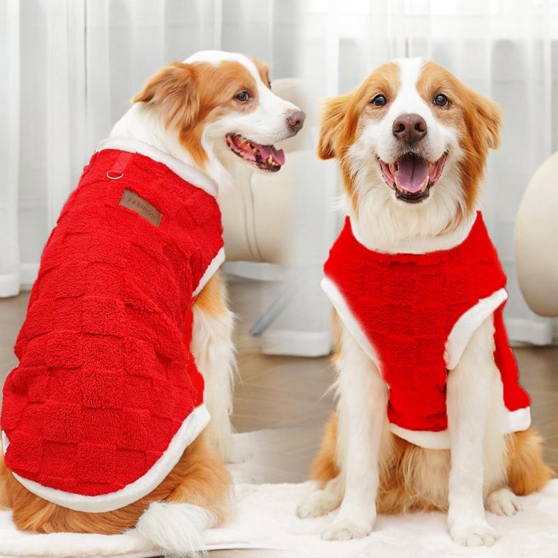 New Autumn and Winter Pet Clothing Dog Clothes Plush New Cat Clothing, Golden Retriever Big Dog and Cat