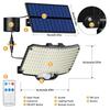 234 LED Solar Wall Lamp With Motion Sensor Infrared Remote Control 3 Modes Patio Porch Garden Backyard Solar Outdoor Light