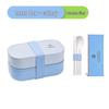 Microwaveable Japanese Double-Layer Bento Box - Portable, Sealed & Divided for Office Workers