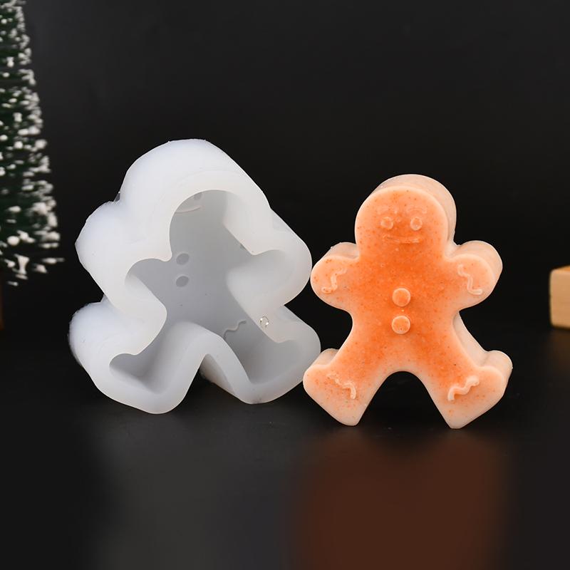 3D Christmas Silicone Candle Molds Snowflake Elk Xmas Tree DIY New Year Gift Home Decoration Ornaments Soap Making Mold Tools