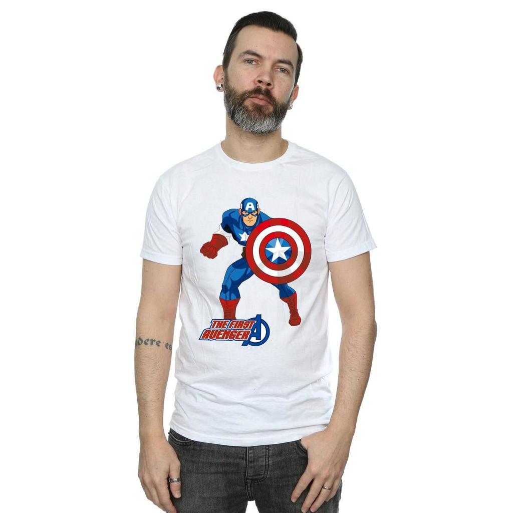 Captain America Unisex Adult The First Avenger T-Shirt