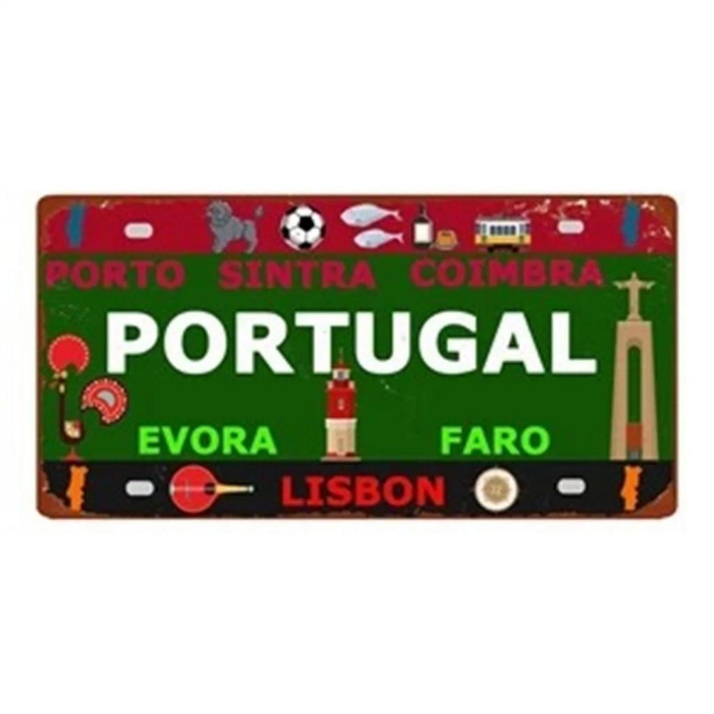 Iceland License Plates Metal Tin Signs for Wall Art Decoration Vintage Tags Metal Automotive Signs For Cafe Bar Club Garage Pub