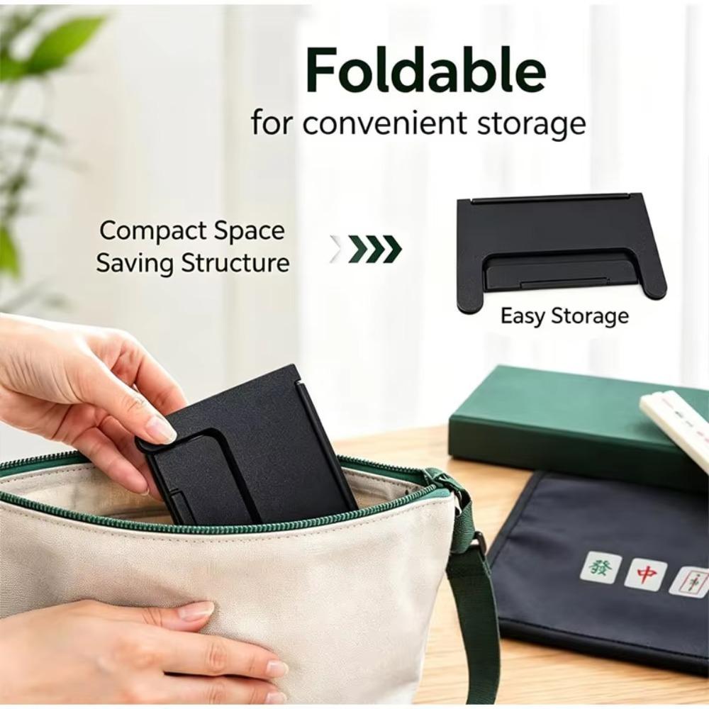 Multicolor Slide-in Mahjong Stand Clip-on Design Table Edge Rack for Card Enthusiasts