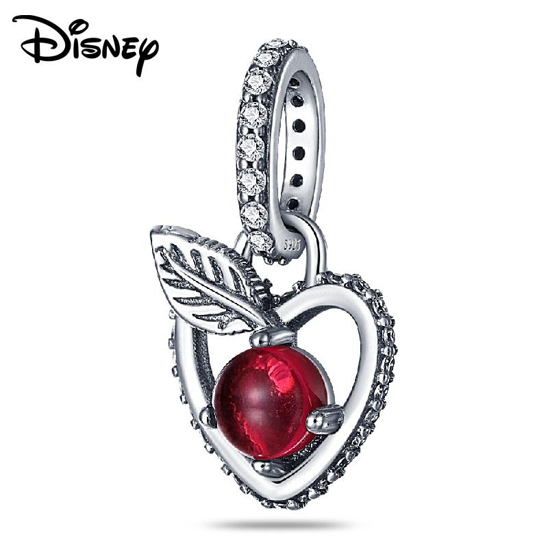 Disney 925 Silver Mickey Minnie And Snow White Pendant Beads Various Styles Suitable For Diy Bracelet