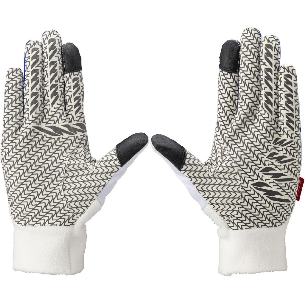 Mizuno ThermaGrip HAPPI COLLECTION Golf Size L 5MGMB552 Men's Gloves, Ambidextrous, White/Blue, (25-26cm),