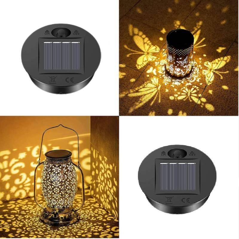 Elegant Solar Lantern Led Light For Outdoor Use With Stylish Hat And Garden Decor