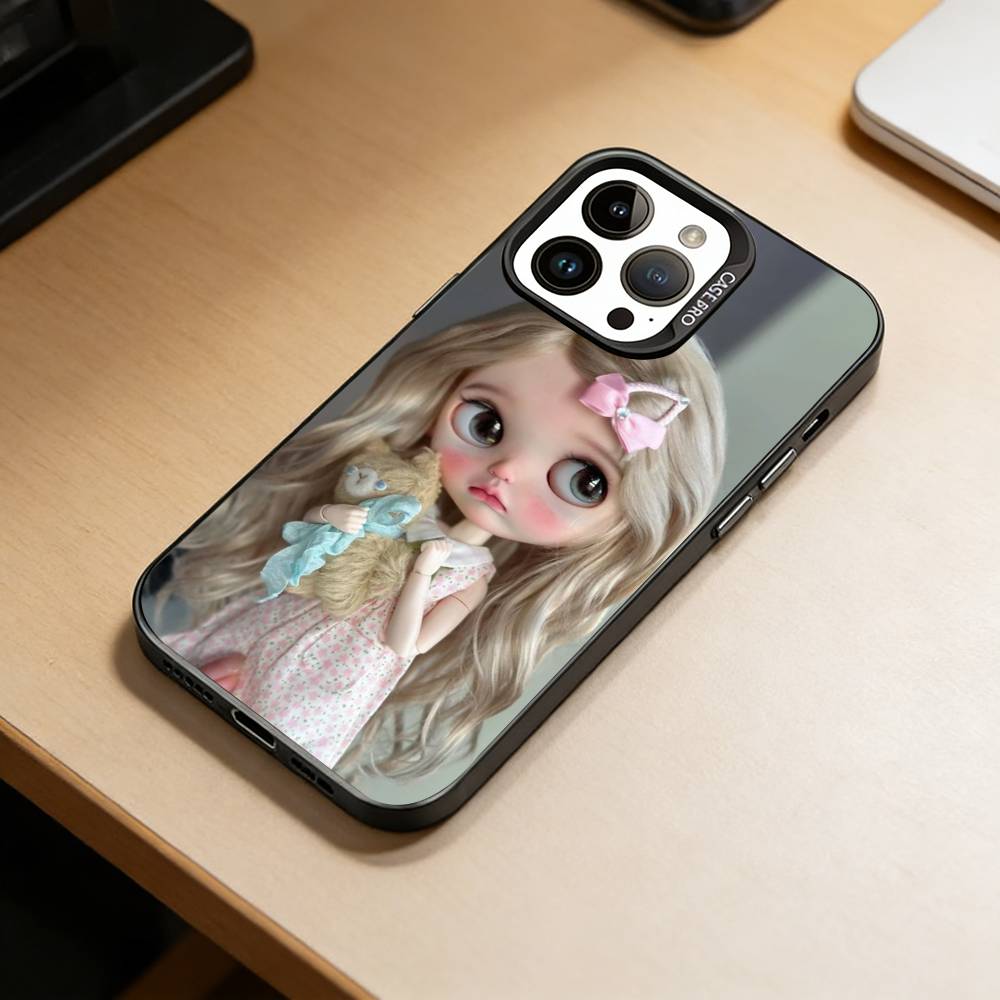 Cute Blythe Doll-D Phone Case For iPhone 17,16,15,14,13,12,11 Plus,Pro Max,XS,Colorful Silver Phone Case Funda Cover