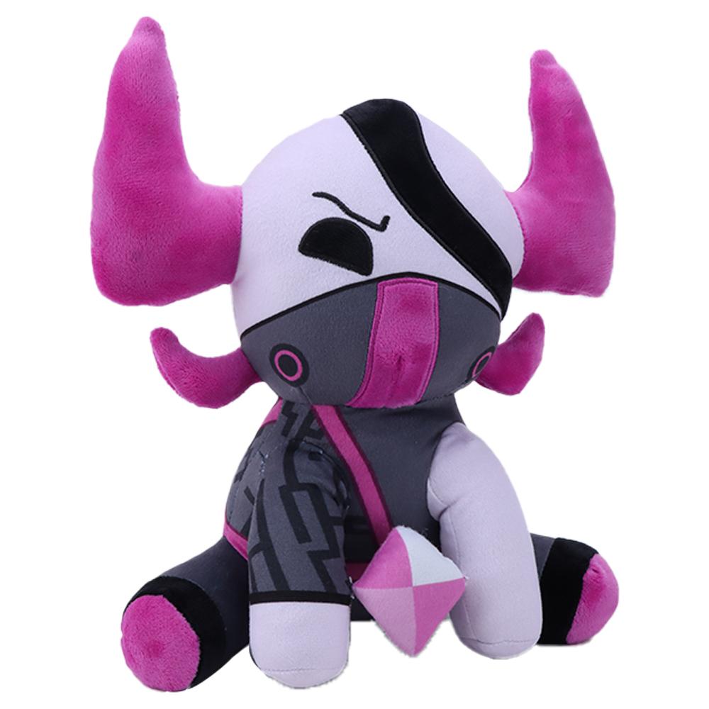 25cm Peluche Martello da Battaglia Due Corna Mucca Peluche Battaglia Spezzato Mucca Peluche Regali di Compleanno per Fan Giocattoli per Bambini