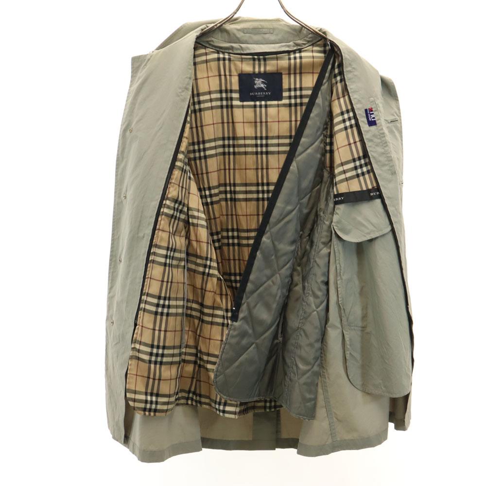Burberry Sanyo Shokai Laget i Japan med fôr Rustfritt kragekåpe 2-veis Herre Brukt