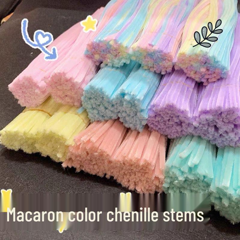 Colorful Macaron Chenille Stem DIY Kit: Creative, Handmade, for Kindergarten Craft Projects