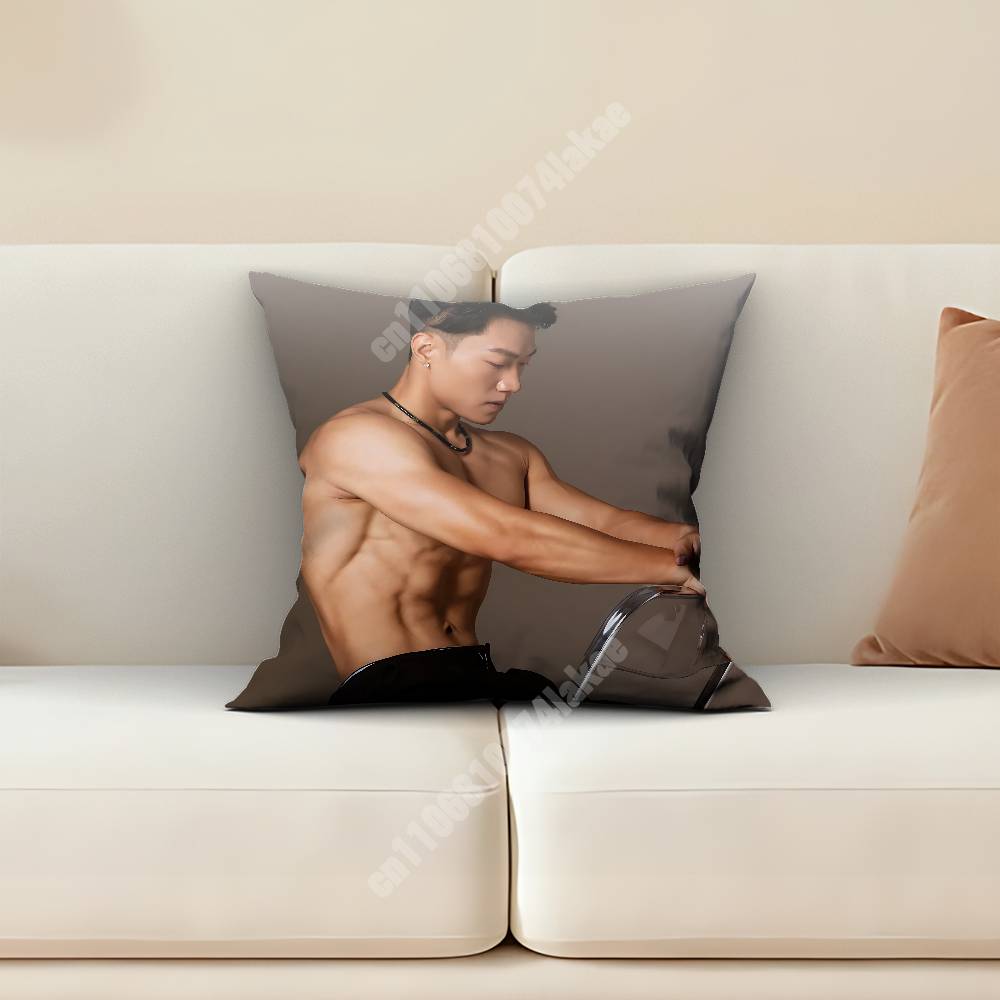 Strong Muscle Boyfriend Handsome Man Sofa Couch Pillow Cover Cushion Case Cozy Bedroom Accent Studio Furnishing