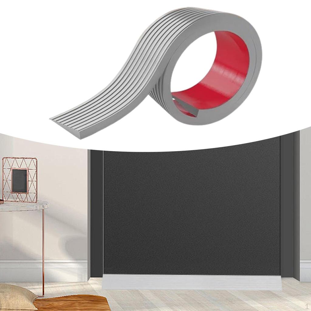 Compact Doorway Ramp, Cuttable PVC Slope for Stairs and Floors