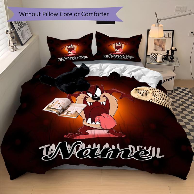 Custom Textile Thunder Cat Bedding 3 Piece Set HD Print Duvet Cover Pillowcases for Teens Adult Bedroom Decoration