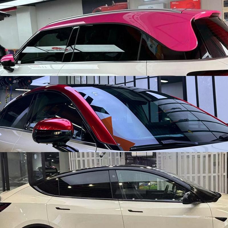 For MINI Smart Car Roof Wrap Vinyl Film Self-Adhesive Color Change Sticker Waterproof Air Bubble Free Auto Foil Car Accessories