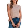 Women's Summer Crew-neck Temperament Sleeveless Casual Simple Loose Commuter Top