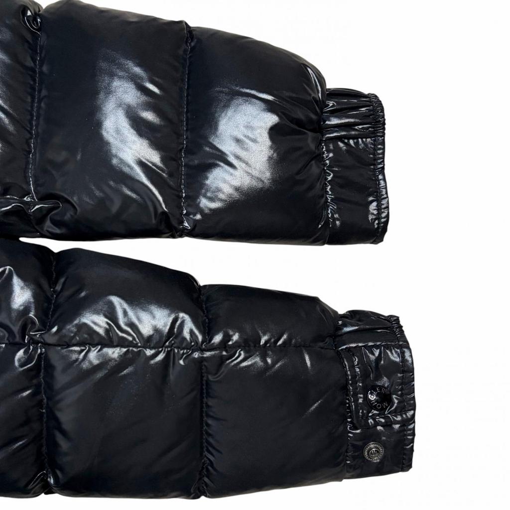 Used MONCLER MAYADown jacket Shiny black Nylon mens