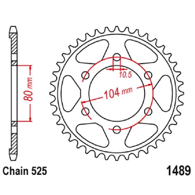 525 60T Motorcycle Rear Sprocket For Kawasaki ZX10R Ninja ZX-10R ZZR600 ZX-6R ZX-9R Z900RS Z1000 KLZ1100 ZX1100SX ZX-7R ZR1000