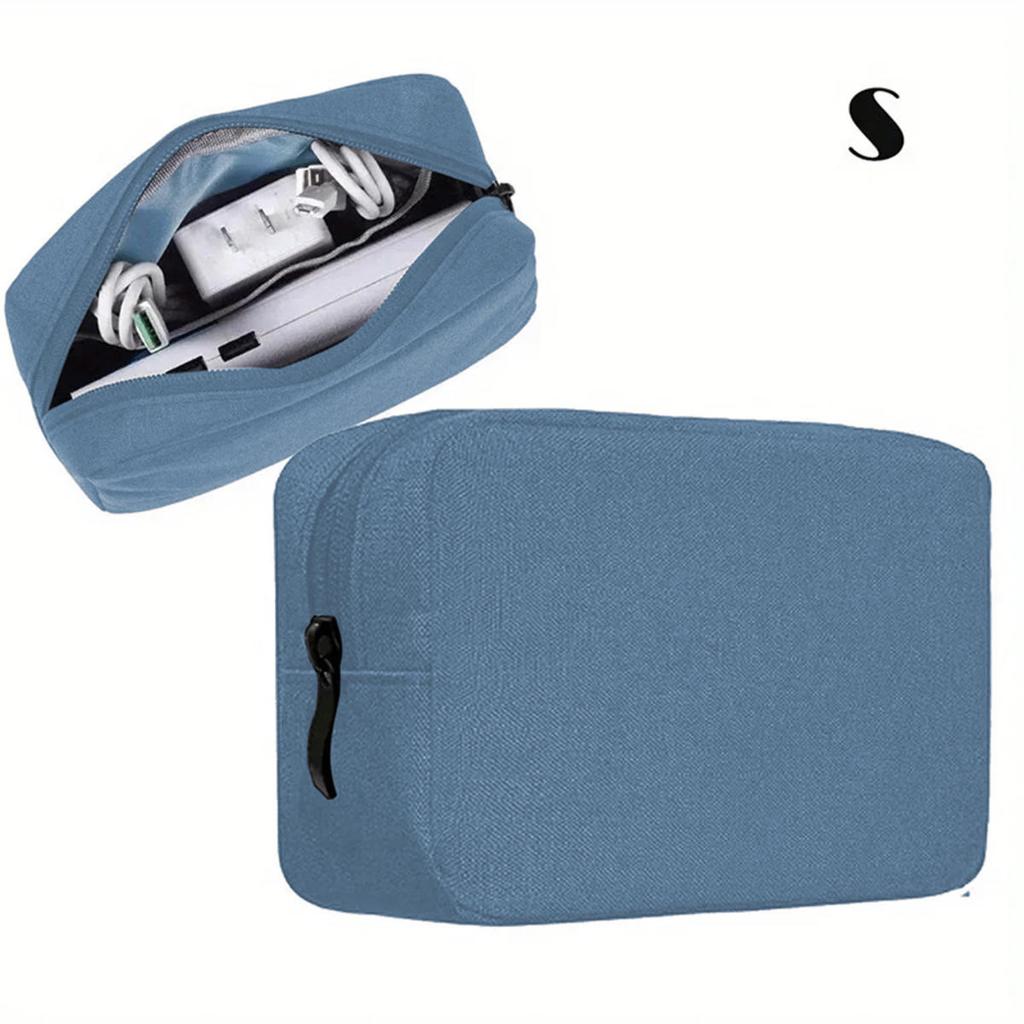 Digital Portable Organizer Case for Headphones Travel Closet Storage Bag Zipper Accessories Charger Data Cable USB Bag