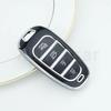 Car Key Cover Shell Fob Case Holder Bag for Hyundai Santa Fe Tucson 2022 NEXO NX4 Atos Solaris Prime Keyless Accessories