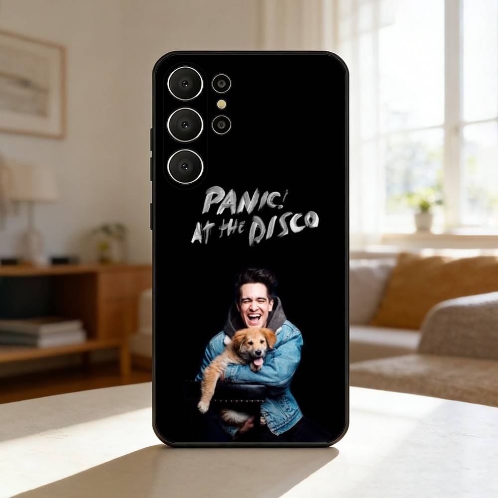 P-Panic At T-The D-Disco Phone Case For Samsung S26,S25,24,23,22,30,21,10,9,Ultra,Plus,Lite,Black Soft Case