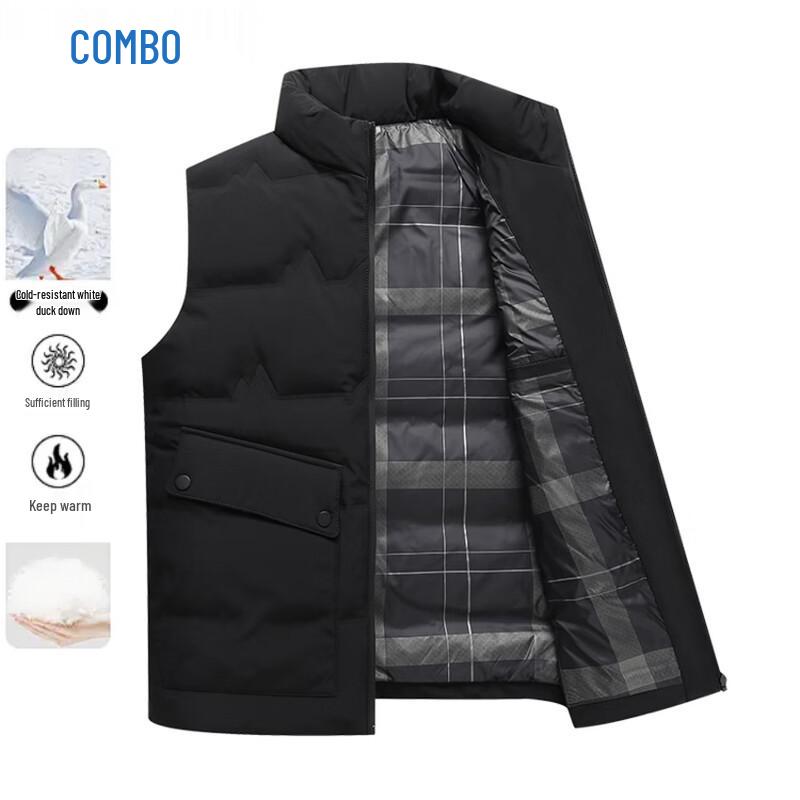 Kangbo Men's Autumn/Winter Thickened Duck Down Vest