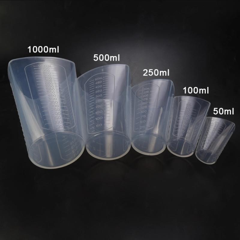 50Ml-1000Ml Silicone Triangle Graduated Measuring Cup Liquid Container Epoxy Resin Making Tools Accessories Silicone Molds