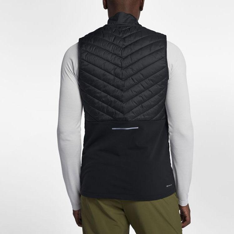 Nike Padded Running Vest With Stand Collar Men Tops Black AH0547-010