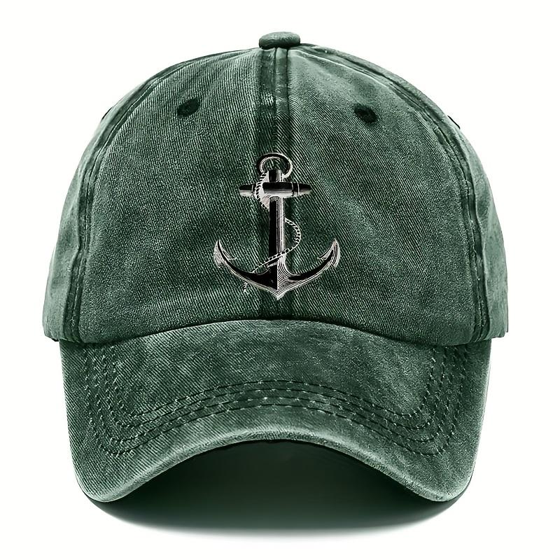 Maritime Anchor Baseball Cap Adjustable Dad Hat Unisex Casual Sailor Adventure Theme Headwear