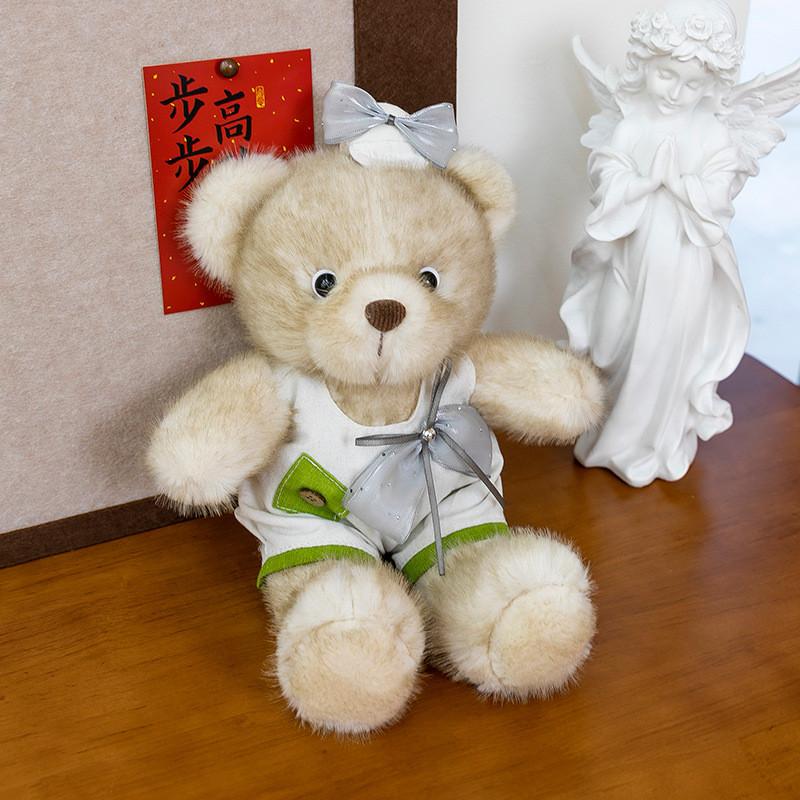 Teddy Bear With Clothes Plush Toy Cartoon Stuffed Doll Decoration Kids Gift