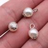 Pearl Pendants Classic Elegant Charm Antique Silver Zinc Alloy Jewelry Making Supplies Couple Style Bead Charms Handmade