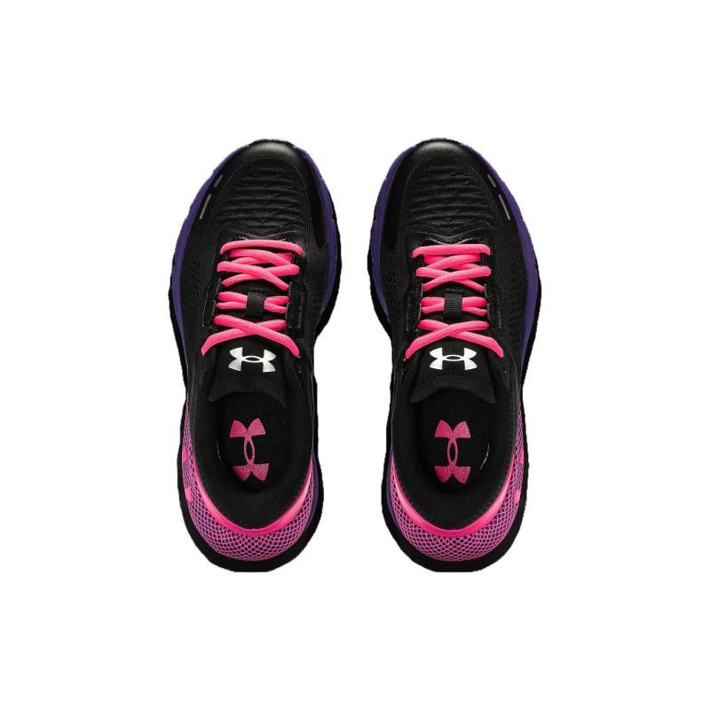 Under Armour HOVR Phantom Wear Resistant And Lightweight Low Top Running Shoes Women's Black Pink Sneakers 3028447-002