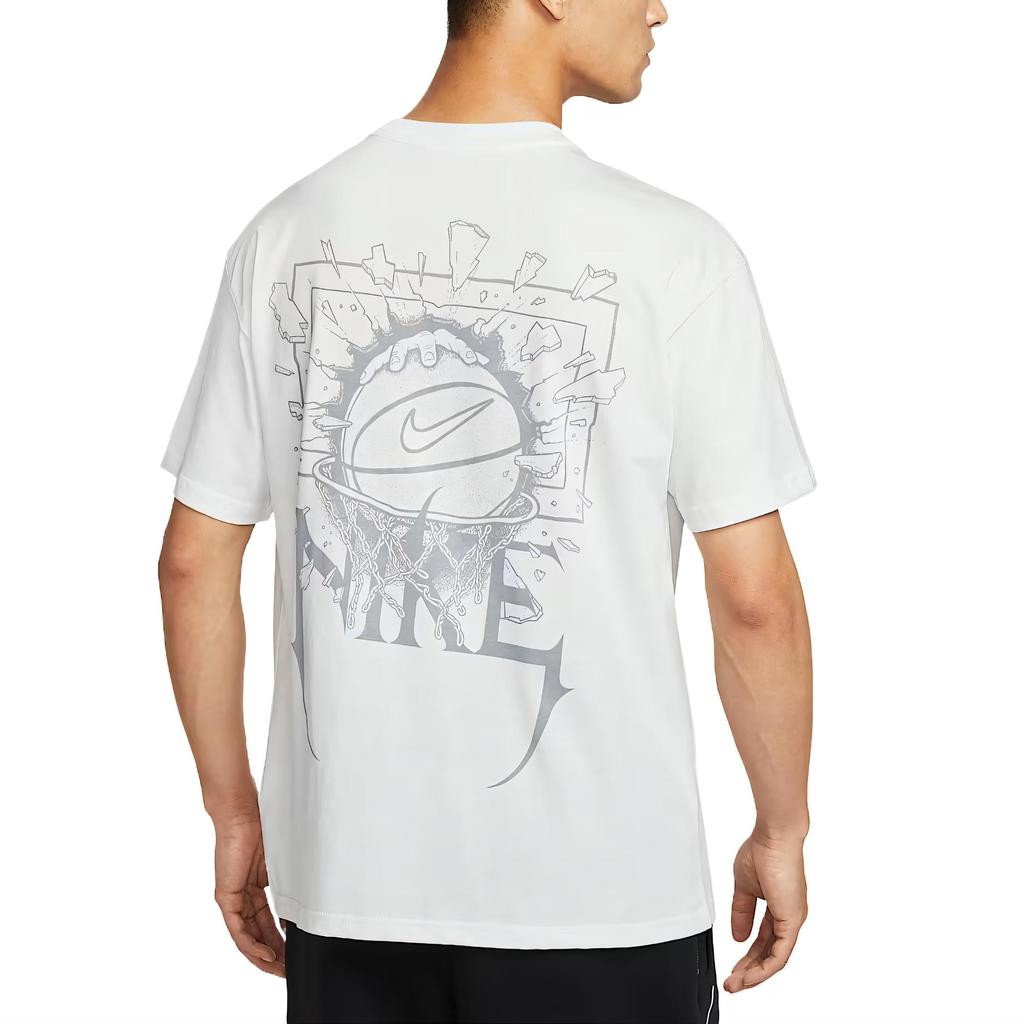 Nike Max90 T Shirts Men's White Crew Neck Moderate Straight Fit HJ3432-121