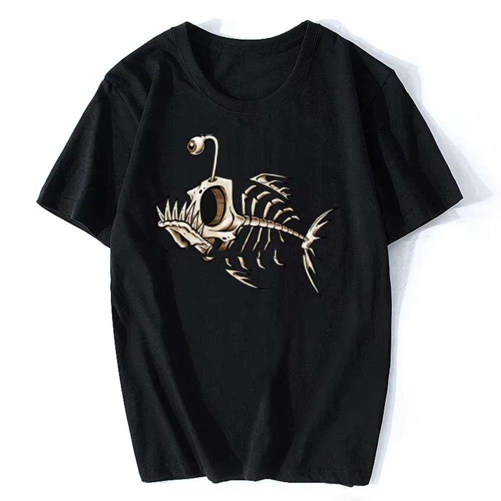 Anglerfish Skeleton Graphic T-shirt
