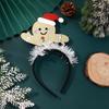 Christmas Reindeer Glasses Headband Prop for Party Dress-Up