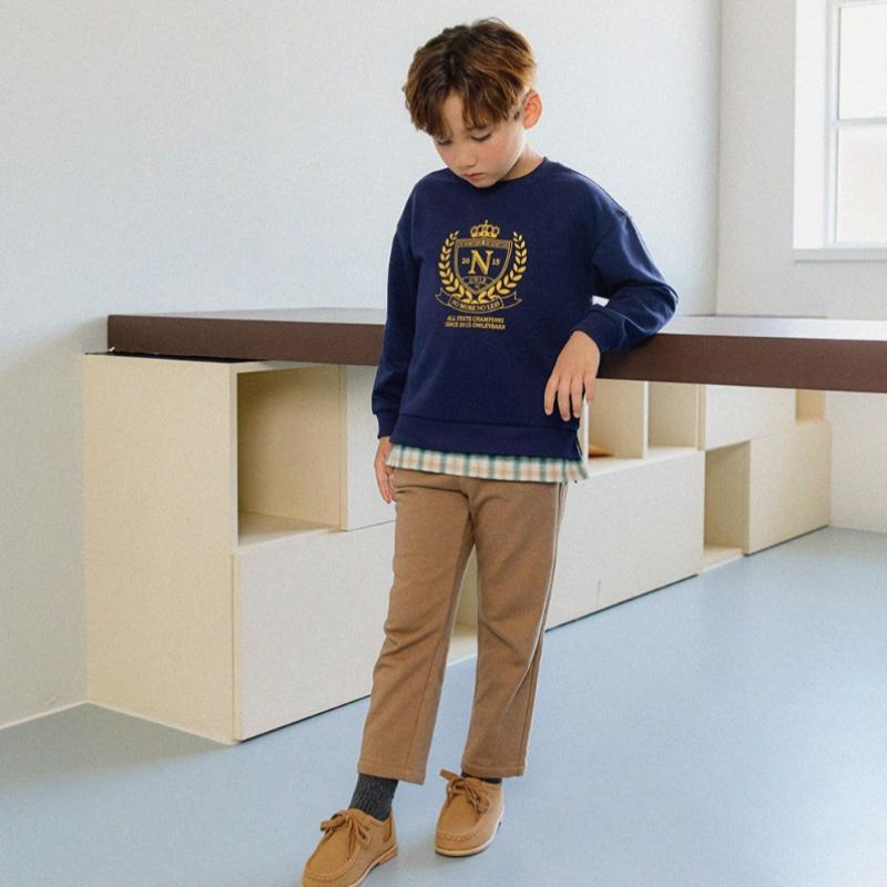  Olivan  School Symbol Sweatshirt Top And Bottom  Navy 