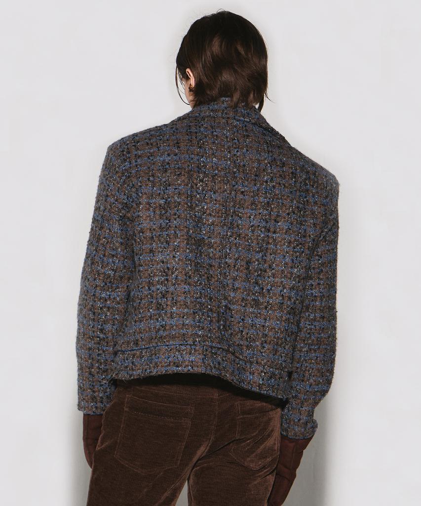 Wesleyhyuston Mckenzie Zip-Up Wool Jacket Brown
