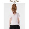 PawinPaw Girls' Polo Collar Laser Print T-Shirt