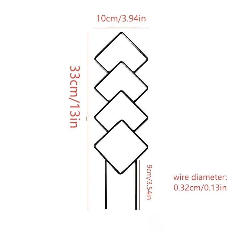 

1pc Modern Diamond-Shaped Plant Stand Indoor Climbing Plants Supports Iron Stand For Ironwood Ivy Roses Gardening Accessories