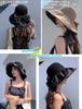 UV Protection Hat for Wide Brim Hat for Sun Protection Coating Design for with Storage Adjustable Chin Slimming Commuting Size [Wdlife] Women, [Black
