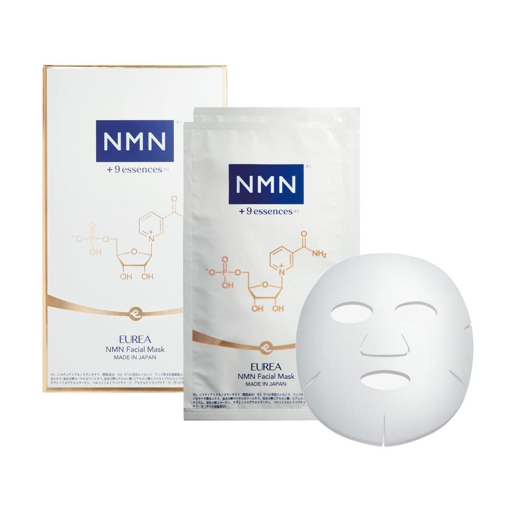 EUREA NMN Facial Mask Pieces NMN10mg High Face Mask Moisturizing Face Pack Gift Made In Japan Present [Official] (2 / Contains) (Aging Care)