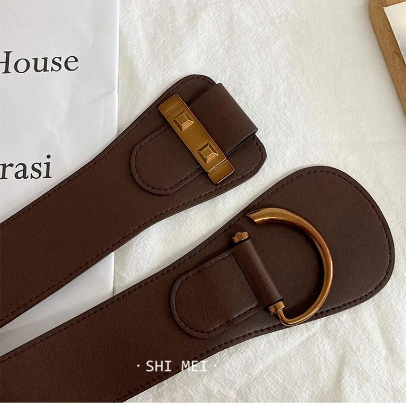 Elastic Womens Contemporary Waist Belt Sleek Design Available In Classic Black And Brown