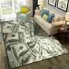 3D Dollar Euro Money Rich Pattern Carpet Rug for Home Living Room Bedroom Sofa Doormat Decor,Child Area Rug Non-slip Floor Mat
