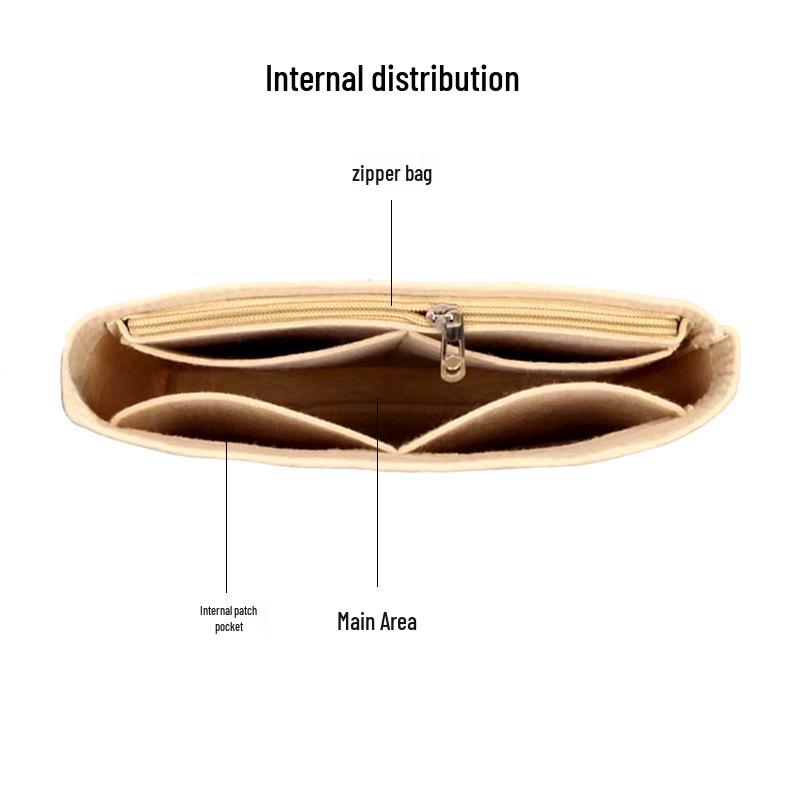 Wow Custom Felt Storage Bag - Miyake Issey Inner Pouch for Makeup and Outings