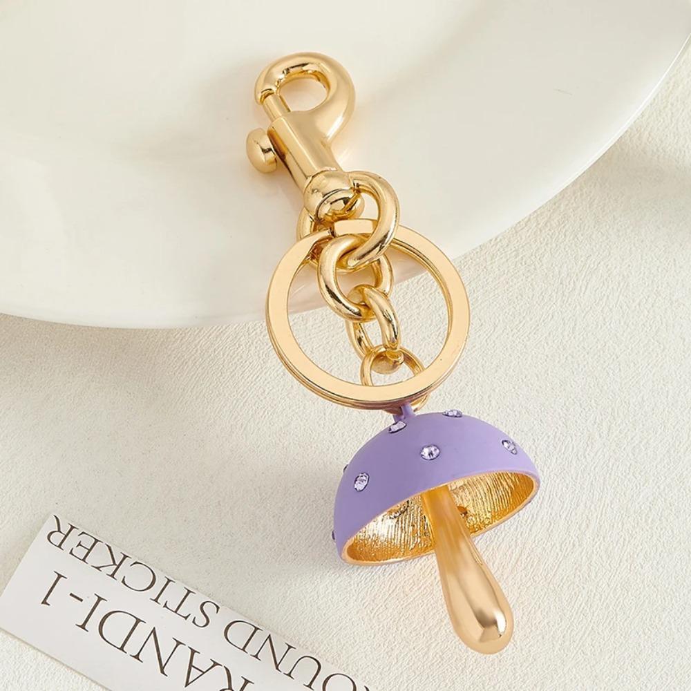 Bag Charm Women's Handbag Decor Exquisite Keychain Accessories Portable Mushroom Pendant  Gifts