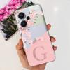 For Xiaomi Redmi Note 13 Pro Plus Case Soft Clear Bumper With Flower Letter Painting Capa For Redmi Note 13 4G 13 Pro 4G 5G Case