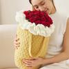 Detachable Flower Bouquet Throw Pillow Back Cushion Handmade DIY Flower With Core Pillow Girl Home Bed Sofa Decoration Pad